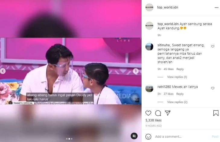 Sony Septian berpesan ini kepada King Faaz.