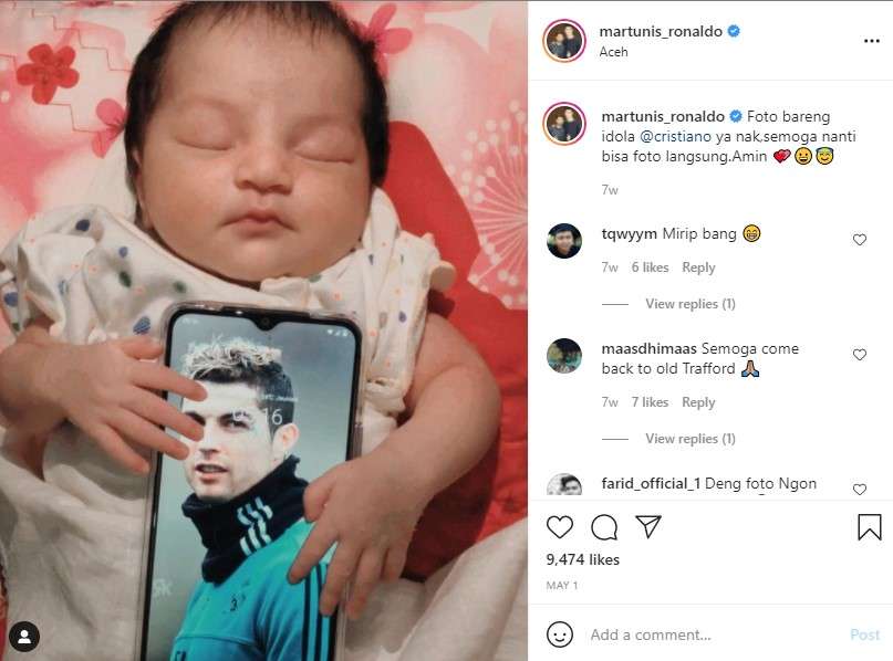 Anak Martinus Cucu Christian Ronaldo