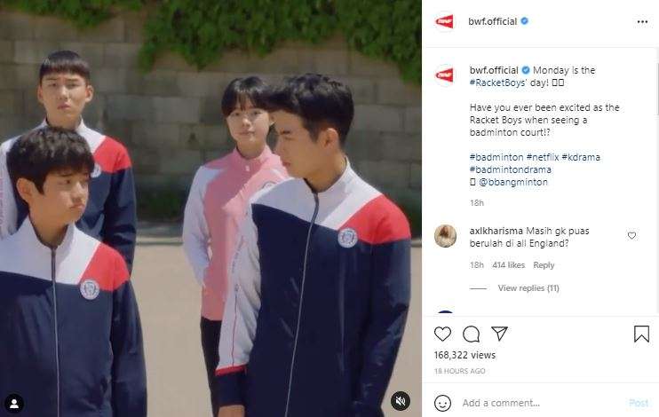 Akun BWF diserbu warganet.