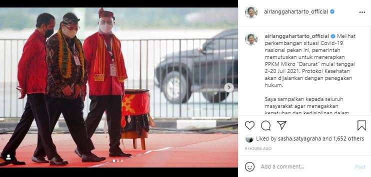 PPKM Mikro Darurat akan diberlakukan besok.