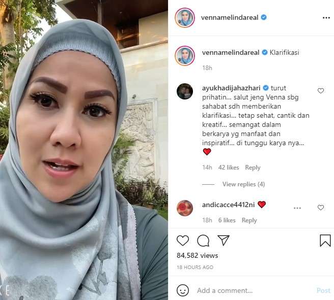 Venna Melinda klarifikasi soal Yuni Shara