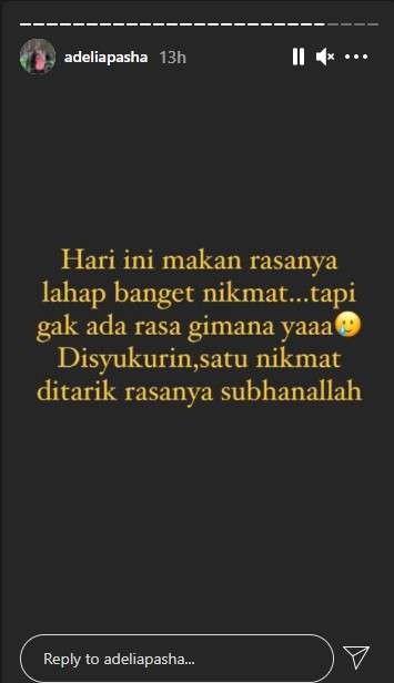Adelia Pasha cerita positif covid 19