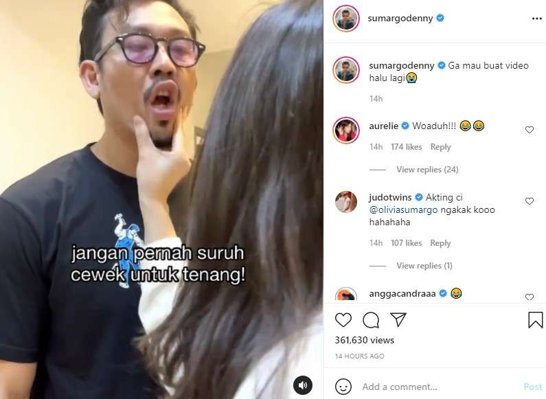 Denny Sumargo dimarahi istri