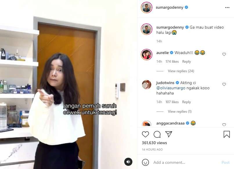 Denny Sumargo dimarahi istri