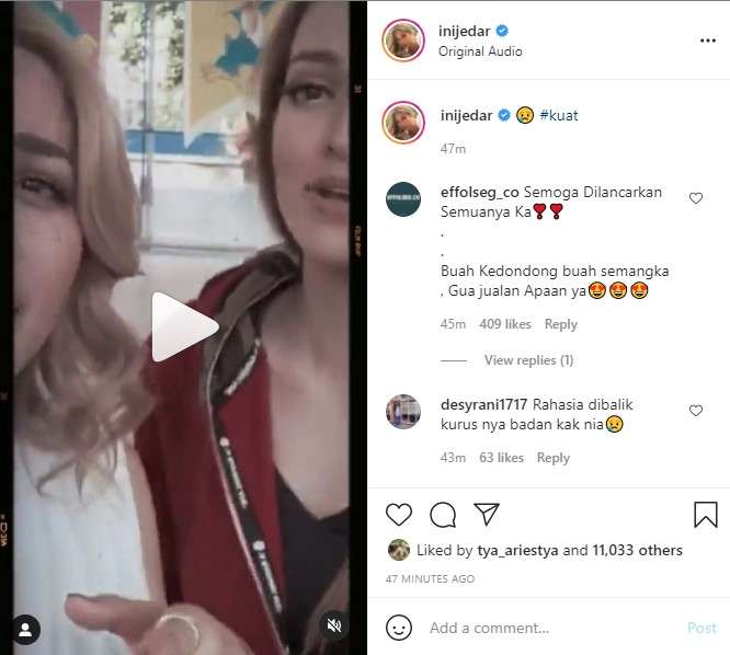 Unggahan Jessica Iskandar soal Nia Ramadhani