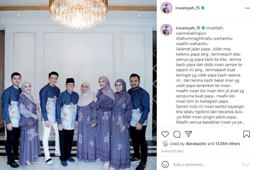 Irwansyah berduka