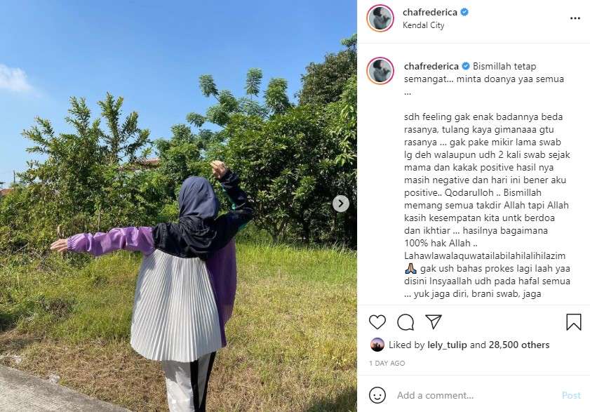 Chacha Frederica Positif Covid 19