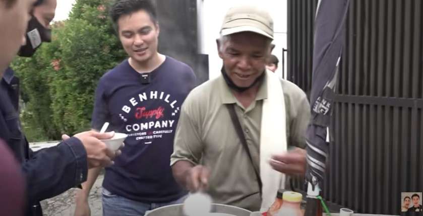 Baim Wong borong pedagang bakso keliling