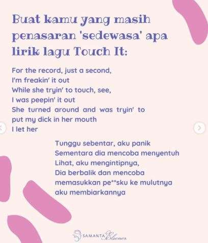 Lirik lagu Touch It