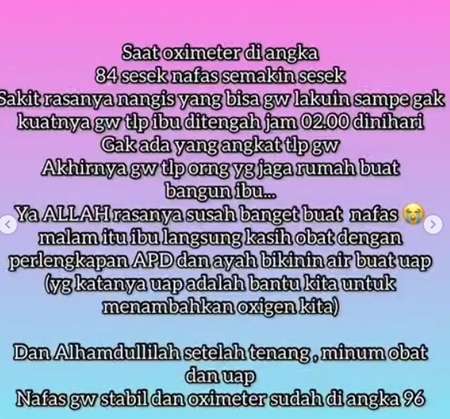 Syiifa adik Ayu Ting Tig Positif Covid 19