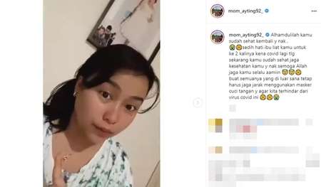 Syiifa adik Ayu Ting Tig Positif Covid 19