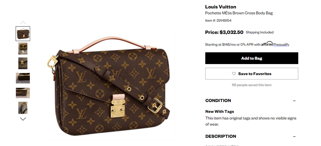 Pochette MÉtis Brown Cross Body Bag