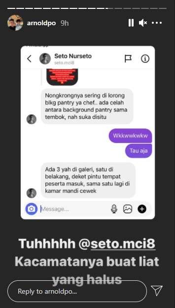 penjelasan chef Arnold