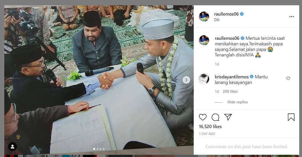 Raul Lemos mengenang ayah KD