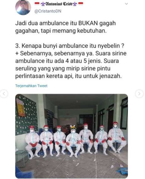 Fakta Ambulan mondar mandir di Jalanan
