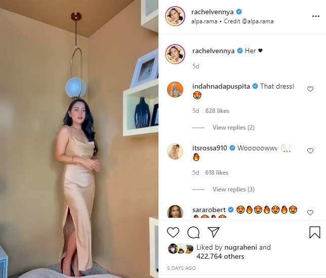 Penampilan Rachel Vennya
