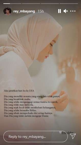 Rey Mbayang beber sifat asli Dinda Hauw