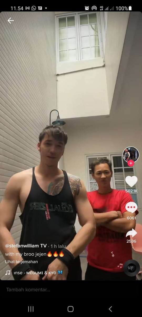 Stefan William joget TikTok