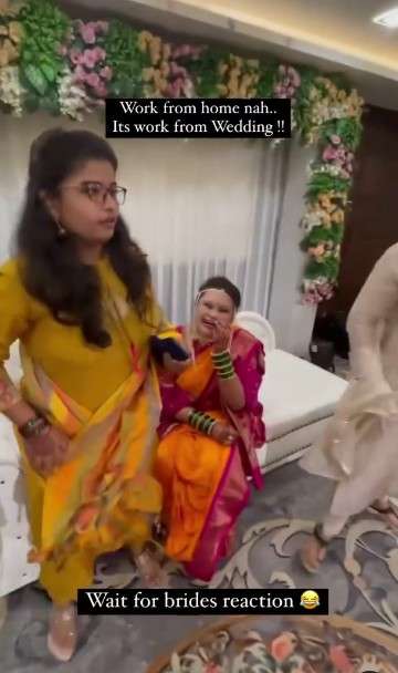 Reaksi pengantin wanita