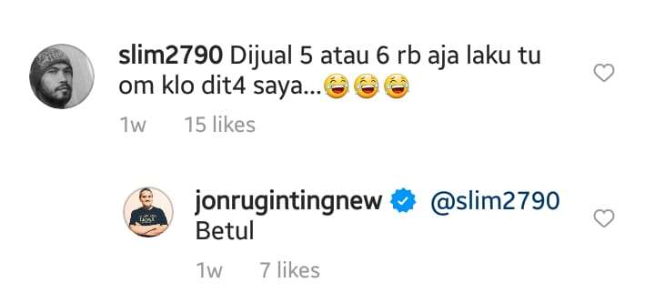 Salah Satu Komentar Warganet