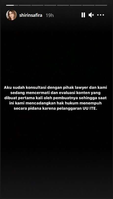 Shirin Safira siap tempuh jalur hukum