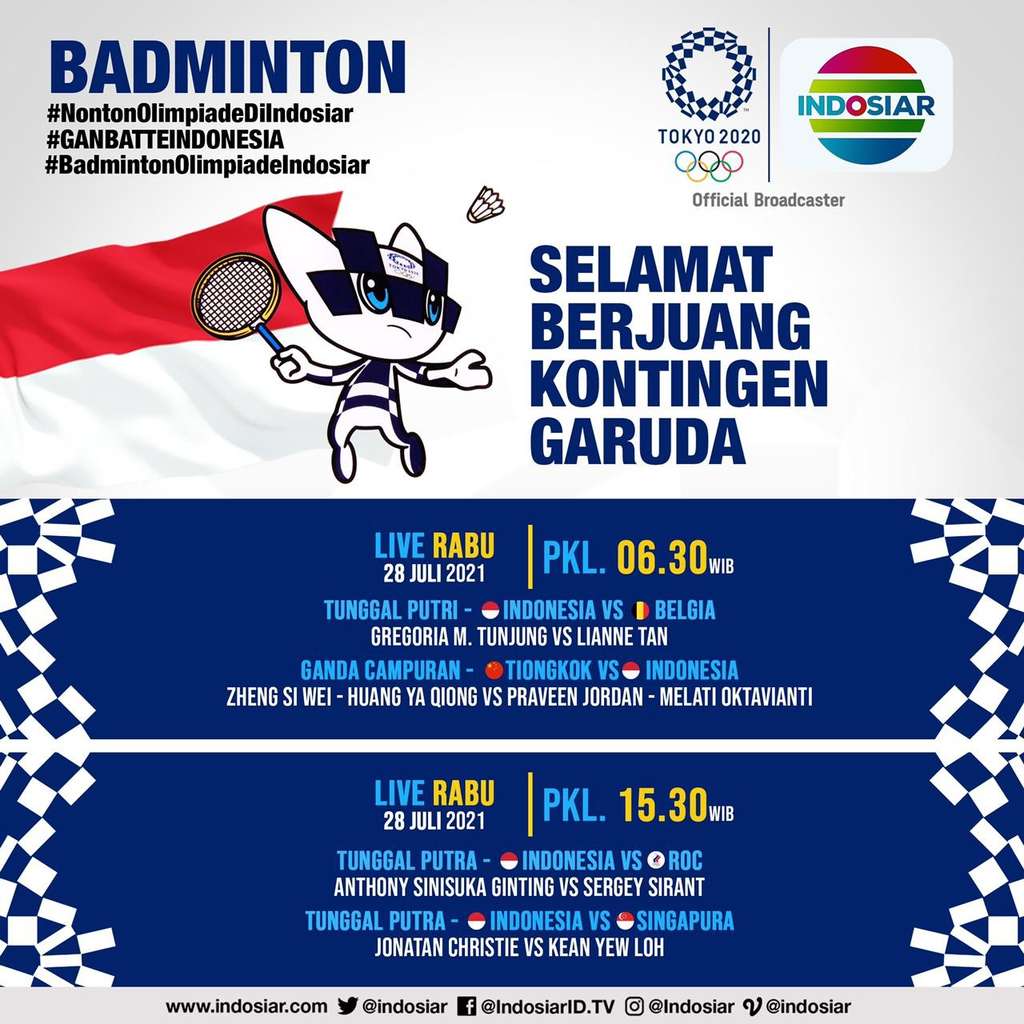 Badminton Olimpiade Tokyo