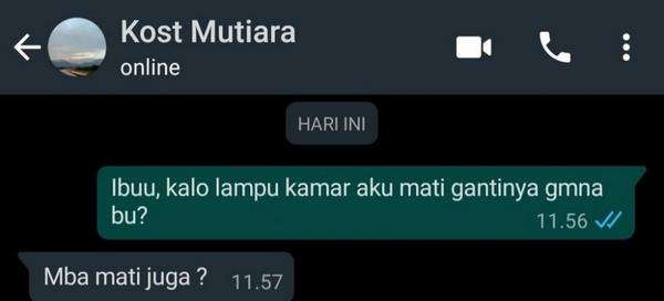 Deretan balasan kocak saat cari kosan yang bikin senyum.