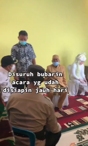 Acara pernikahan dibubarkan