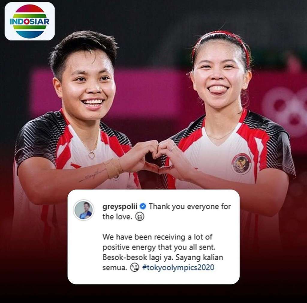 Greysia dan Apriyani
