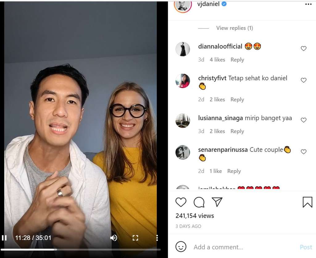 Daniel Mananta dan Istrinya Viona