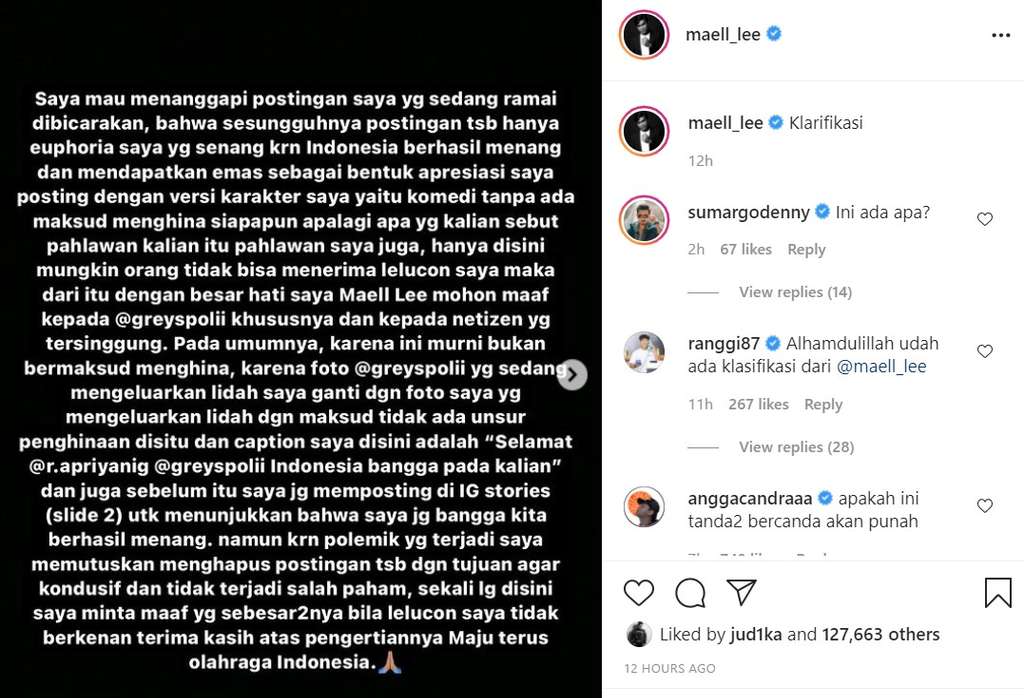 Klarifikasi Maell Lee Klarifikasi Maell Lee