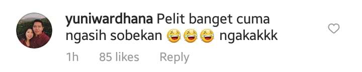 Salah Satu Komentar Warganet