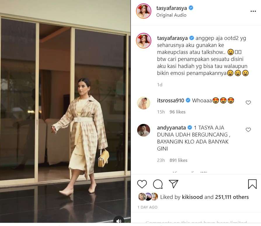 Penampilan Tasya Farasya