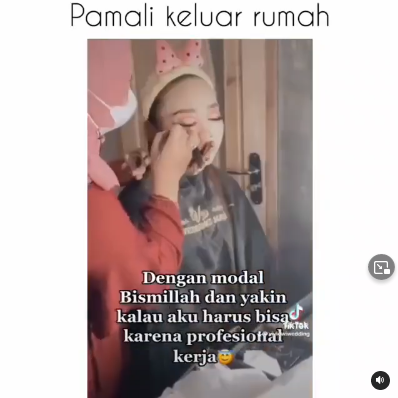 Pengantin Wanita Tetap Makeup Meski Terluka