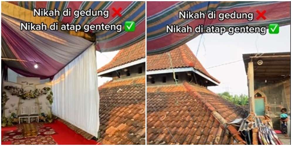 Acara Pernikahan di Atap