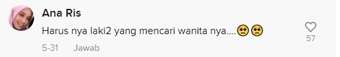 Salah Satu Komentar Warganet