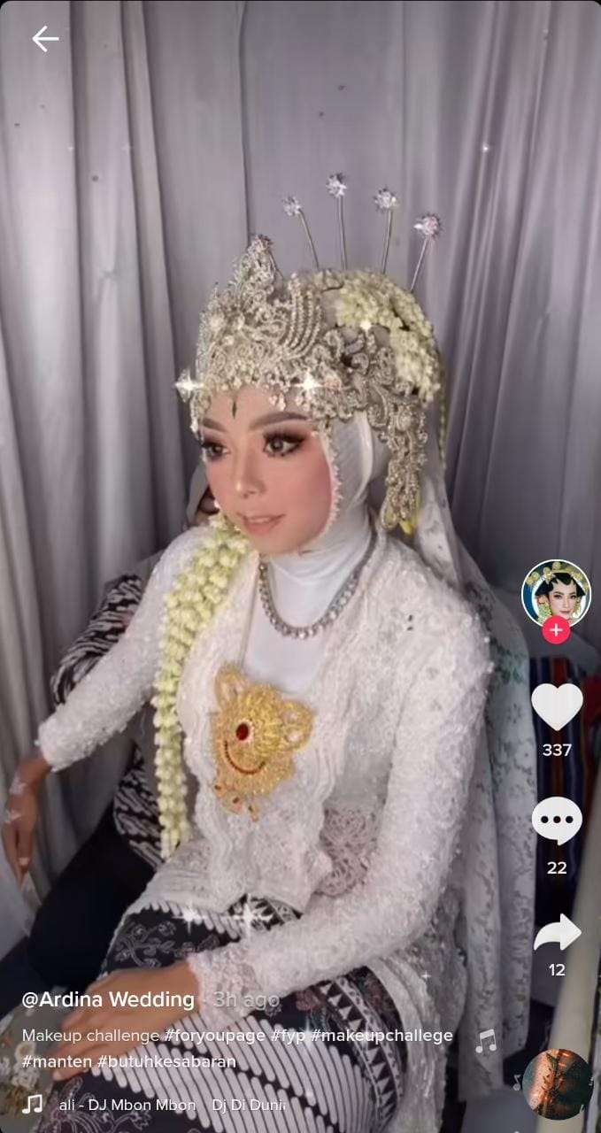 Hasil Riasan Pengantin Wanita