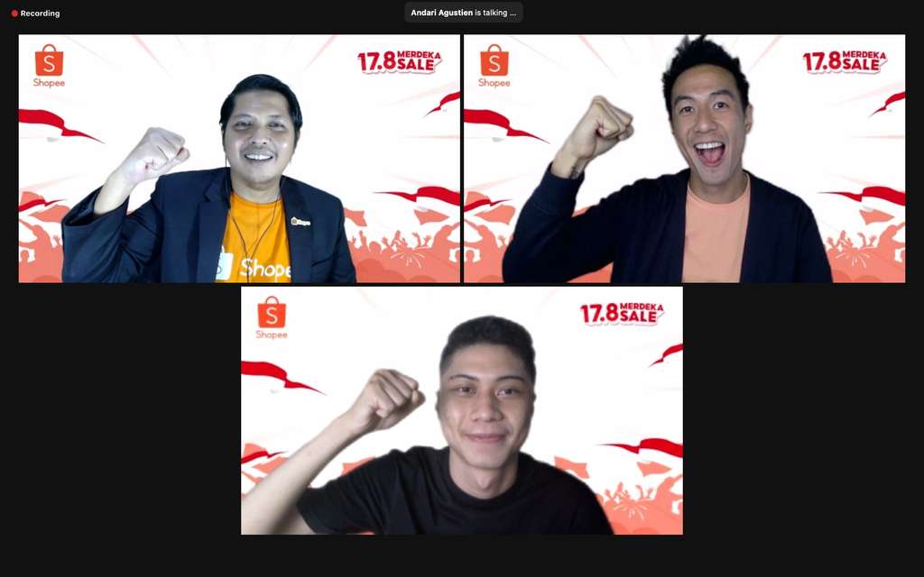 Konferensi pers Shopee
