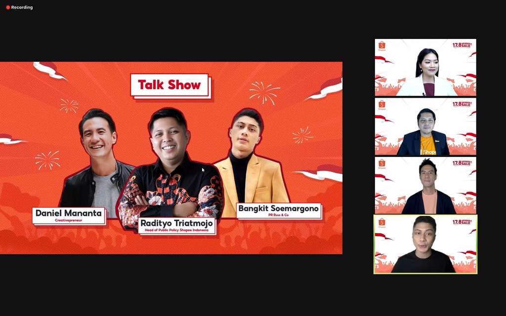 Konferensi pers Shopee
