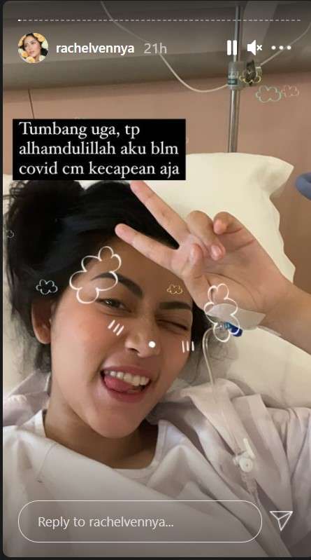 Rachel Vennya dirawar di rumah sakit