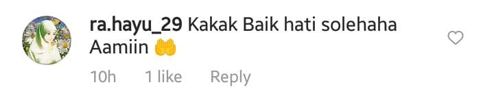 Salah Satu Komentar Warganet