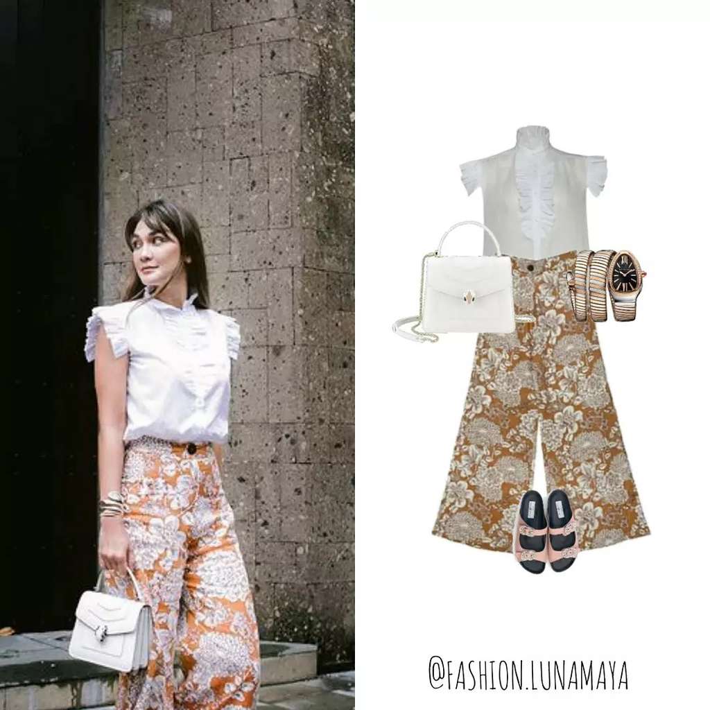 Gaya Simple Luna Maya