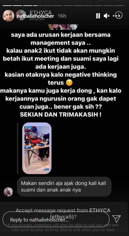 Ini jawaban Nathalie istri Sule
