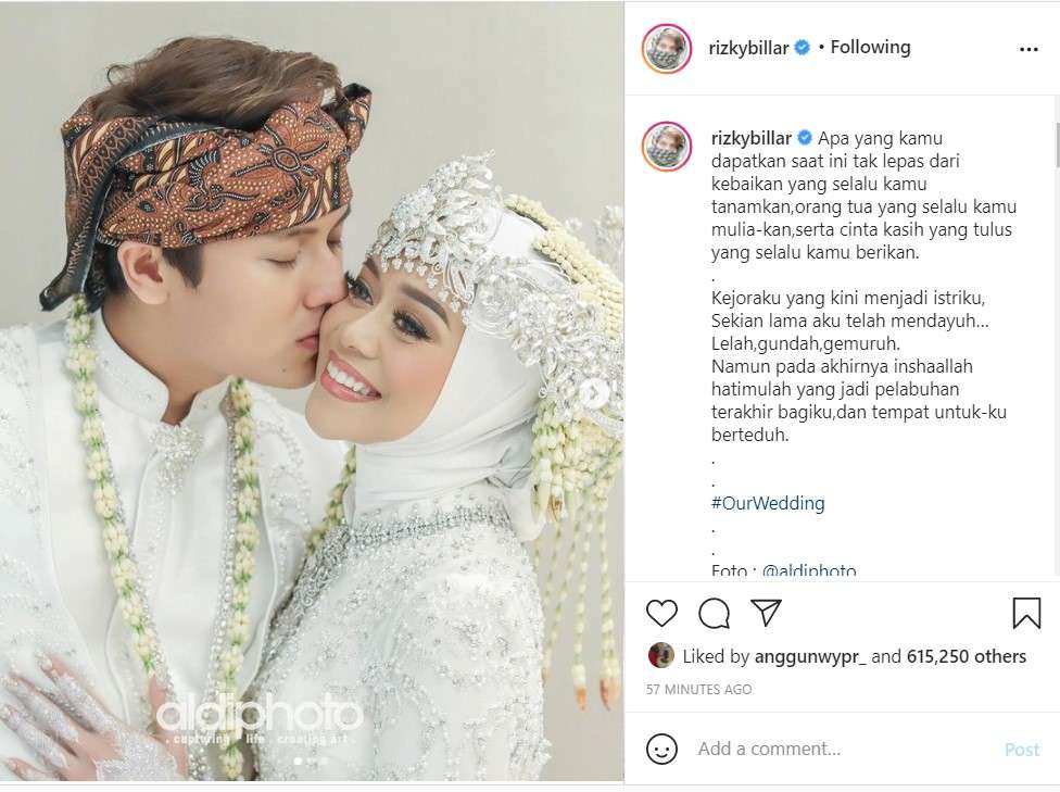 Rizky Billar dan Lesti Kejora