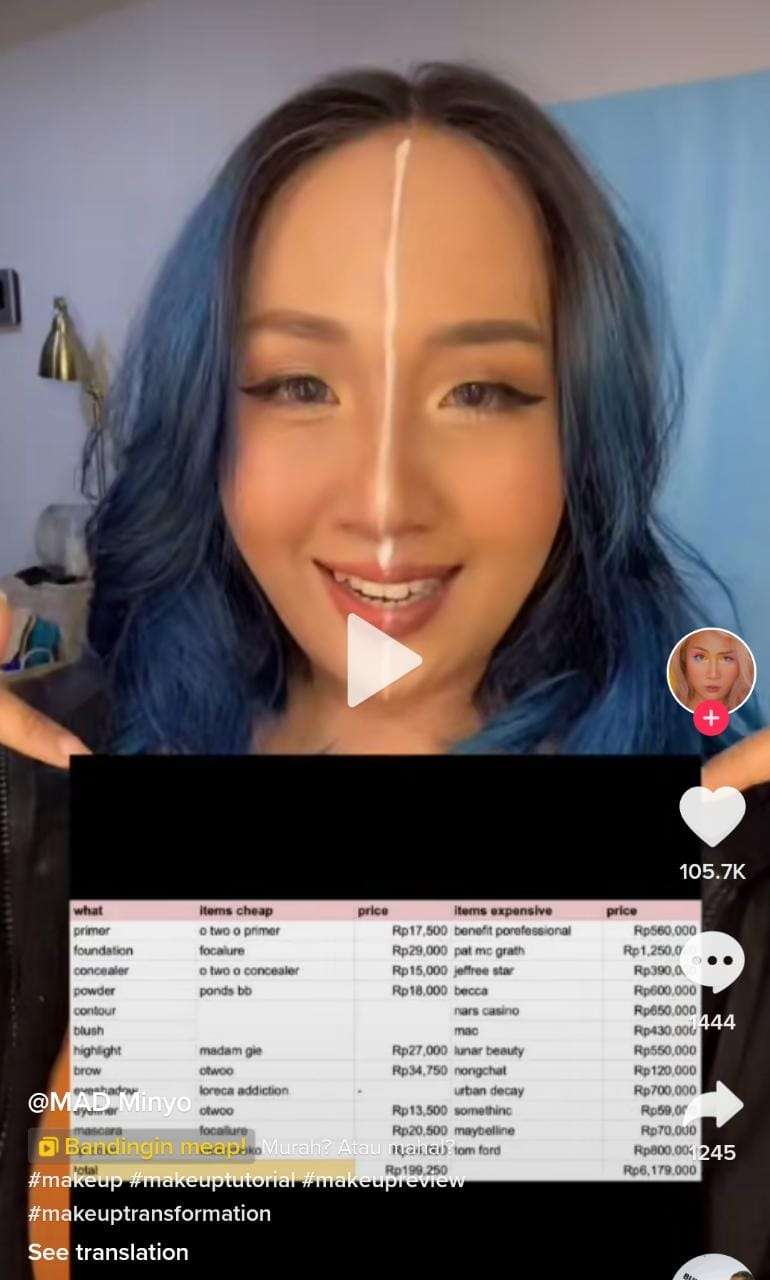 Perbandingan Makeup Mahal Versus Murah