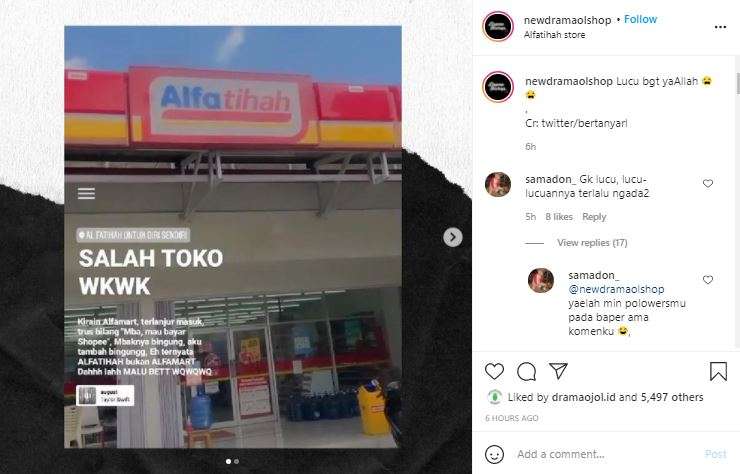 Nama toko ini membuat orang salah fokus.