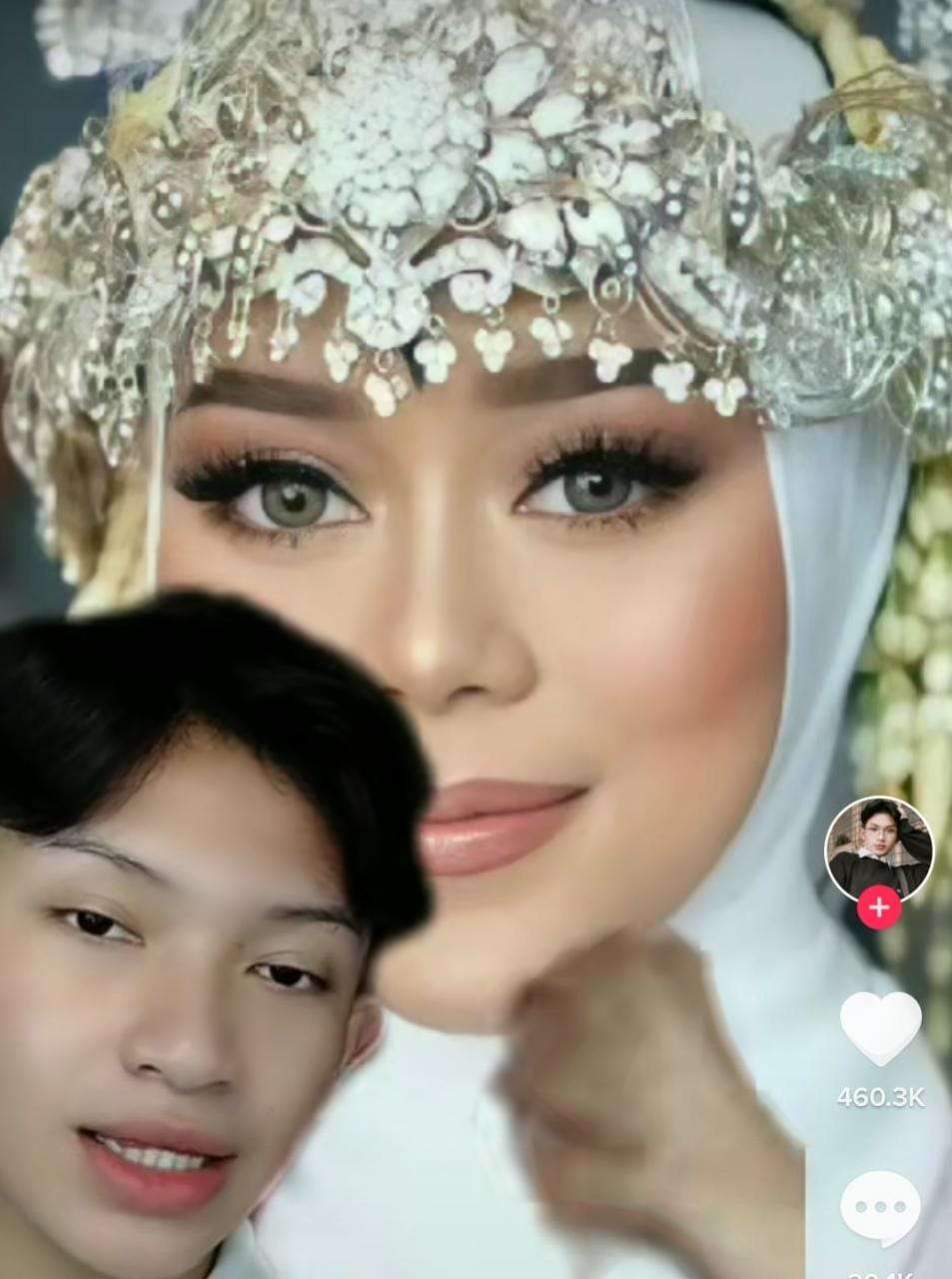 TikTokers Meniru Makeup Lesti Kejora Saat Akad Nikah