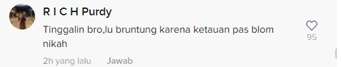 Salah Satu Komentar Warganet