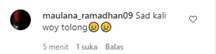 Salah Satu Komentar Warganet