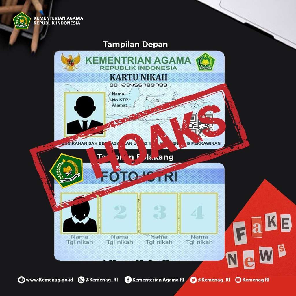 Kartu nikah digital hoaks